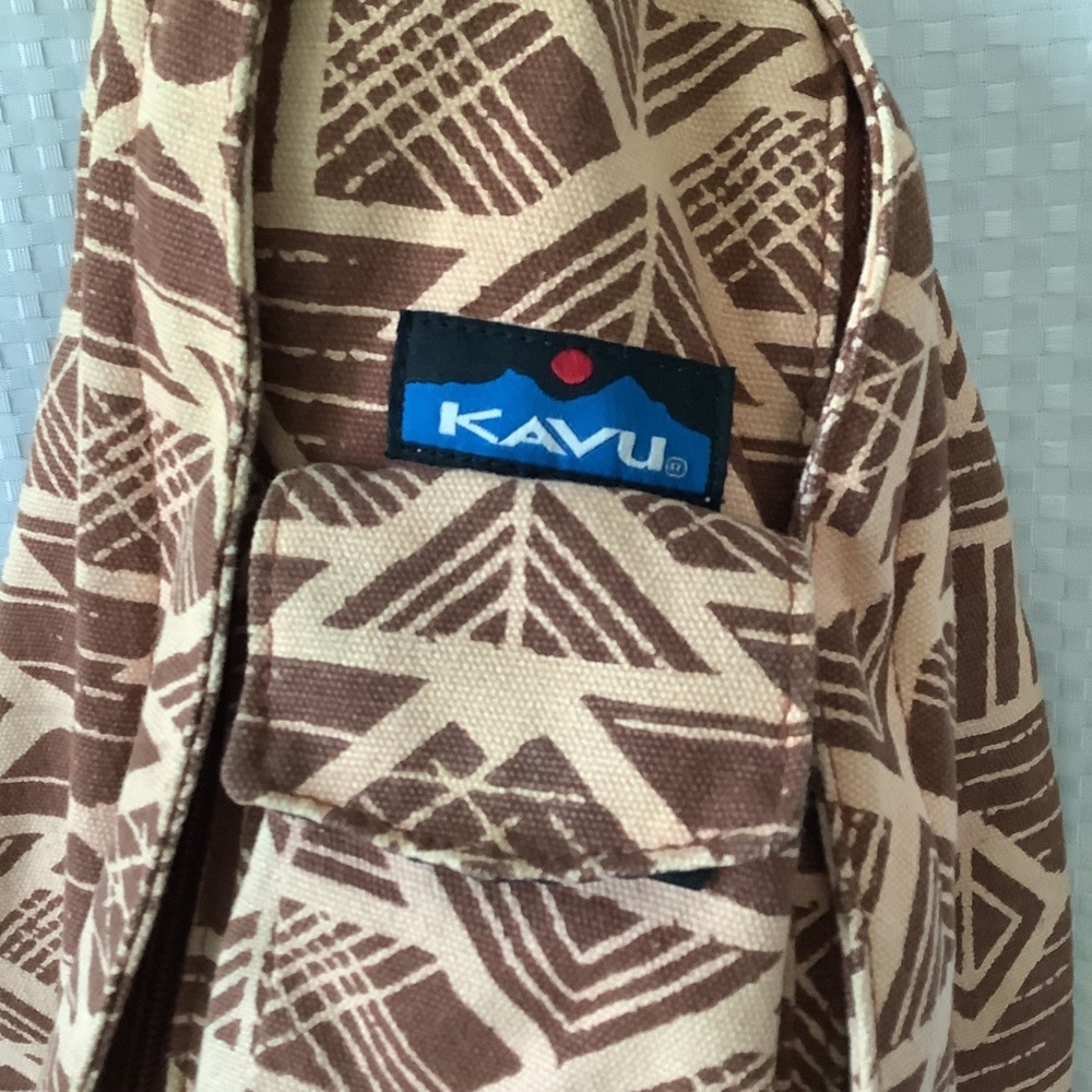 KAVU Rope Sling Bag Crossbody Aztec Geometric "Clear Above Visibility Unlimited" - Picture 2 of 15